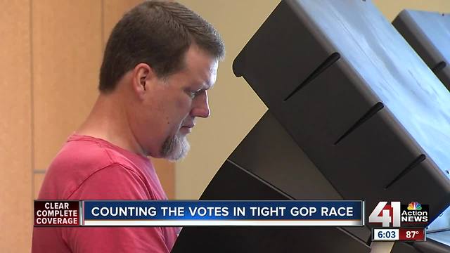 Counting the votes in a tight GOP race in Kansas