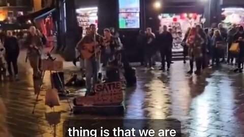 Red-Pilled Busker In London Drops Truth Bombs That Might Land Him In Prison