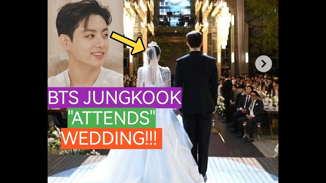 BTS JUNGKOOK "INVITED" at a WEDDING!!!