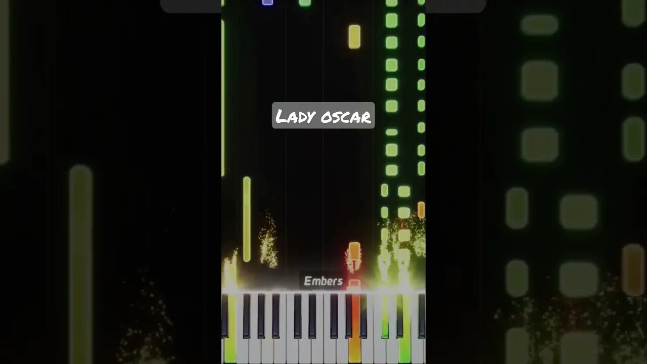 Lady Oscar Piano Visualizer - Subscribe for more! #shorts #nocopyrightmusic #rushepiano