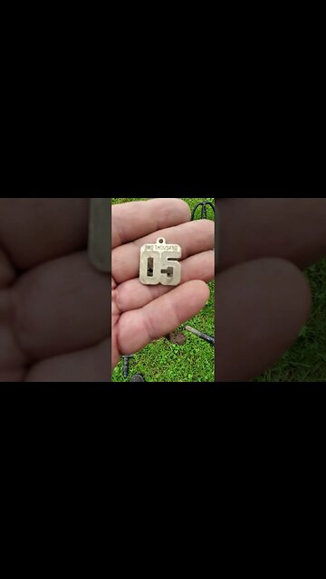 2005 graduation thingie #trending #silver #civilwar #metaldetecting #battle #buttons #coins #relics