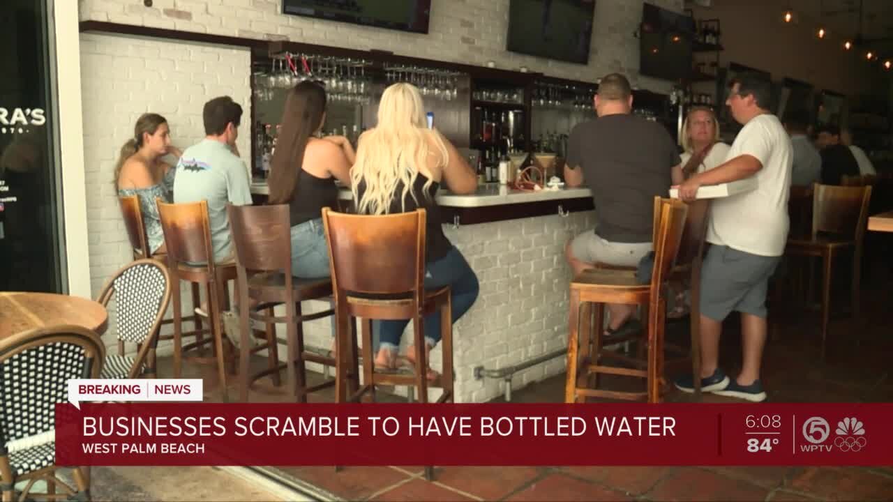 Businesses scramble to get bottled water in West Palm Beach