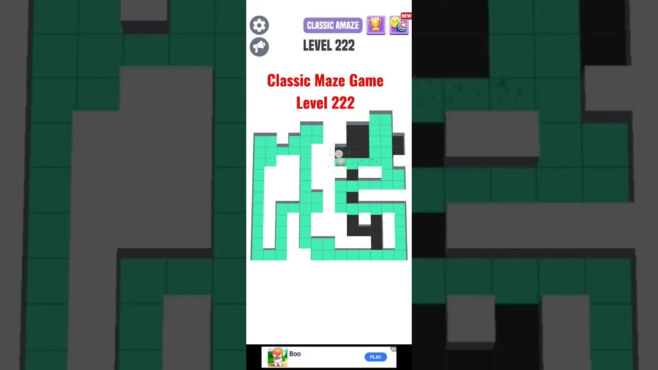 Classic Maze Game Level 222. #shorts