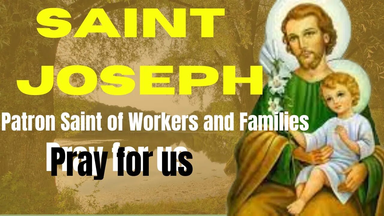 Saint Joseph , Patron Saint of Workers and Families, Pray for us.