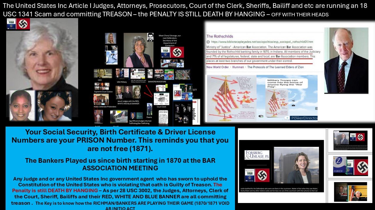 We wont get justice until we take down ALL USA Inc COURTS & HOLD all Employees (judges) accountable