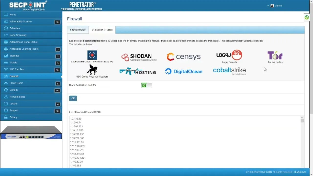 SecPoint Penetrator Improved Firewall