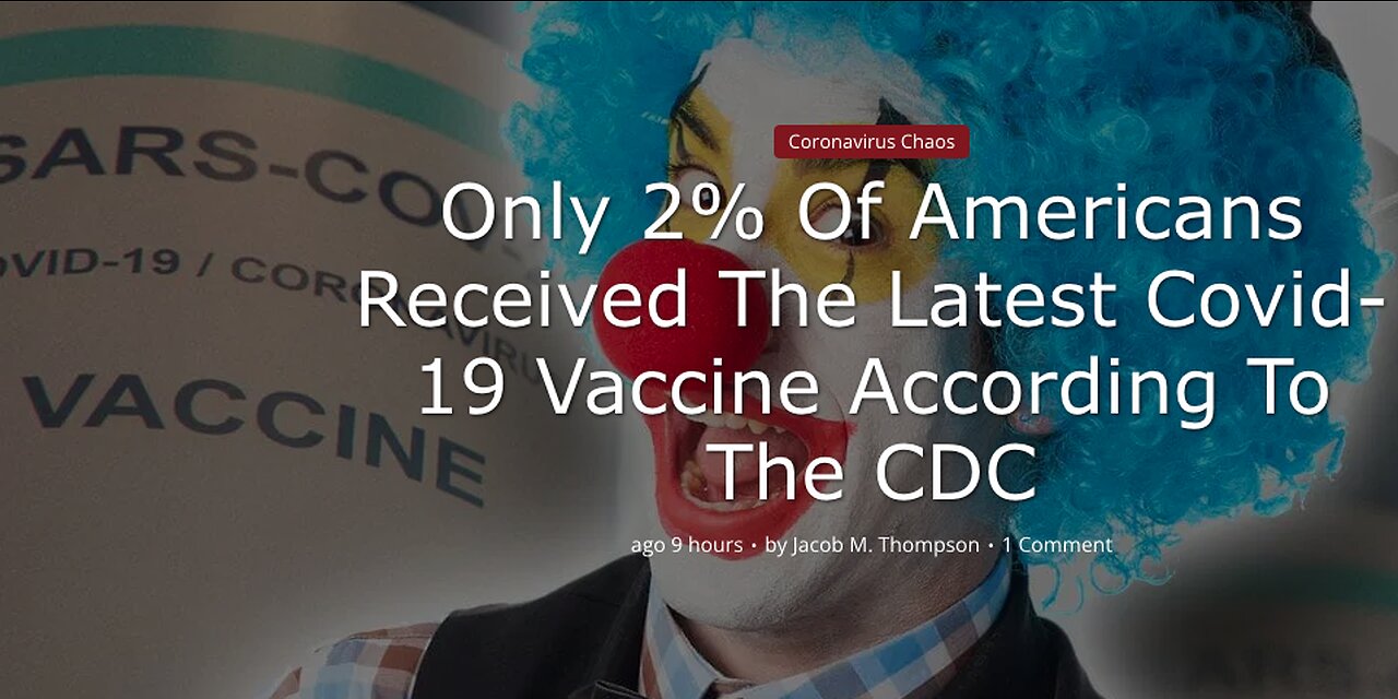 Only 2% Of Americans Received The Latest Covid-19 Vaccine According To The CDC