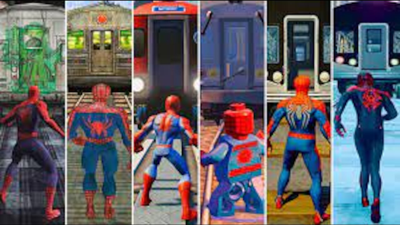 Evolution of Train Damage in Spider-Man Games (2002-2021)