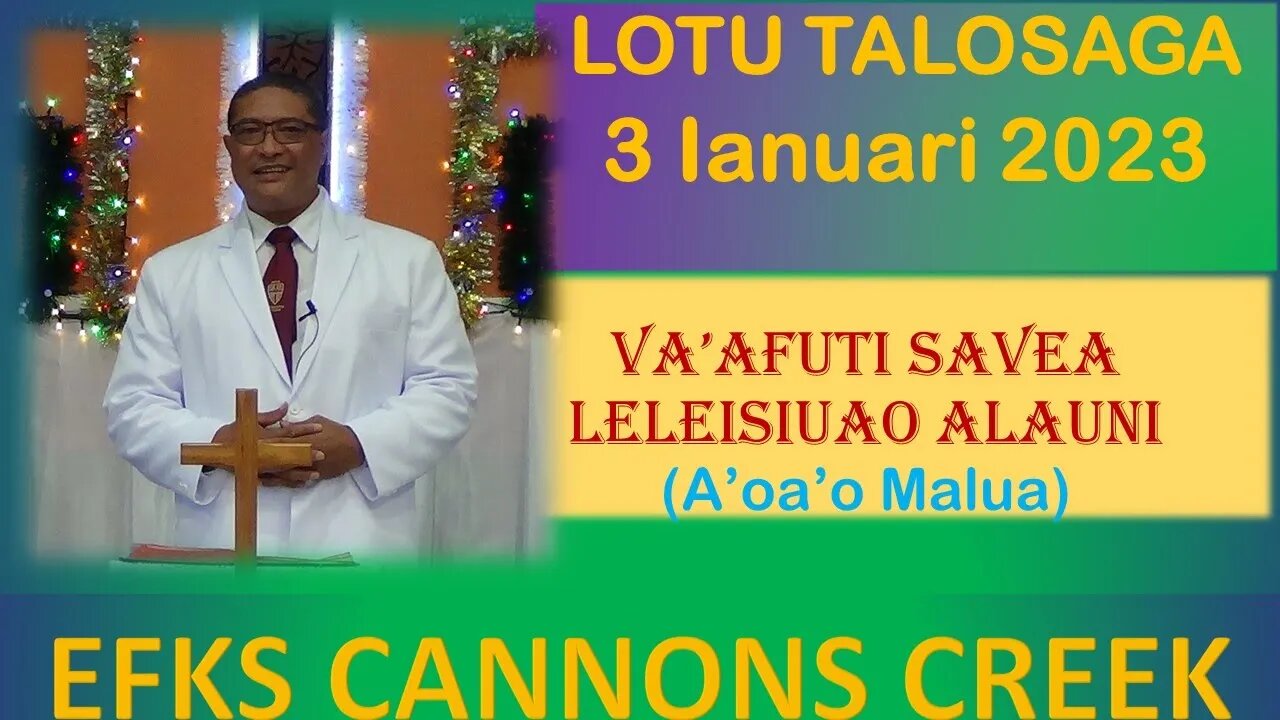 Lotu Talosaga 3 Ianuari 2023 (Va'afuti Savea Alauni A.M.)