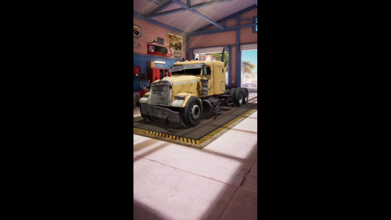 Truck Star, trust build in garage.