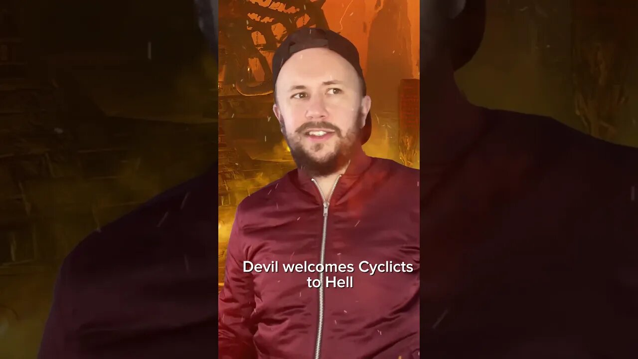 The devil welcoming annoying people to hell 2