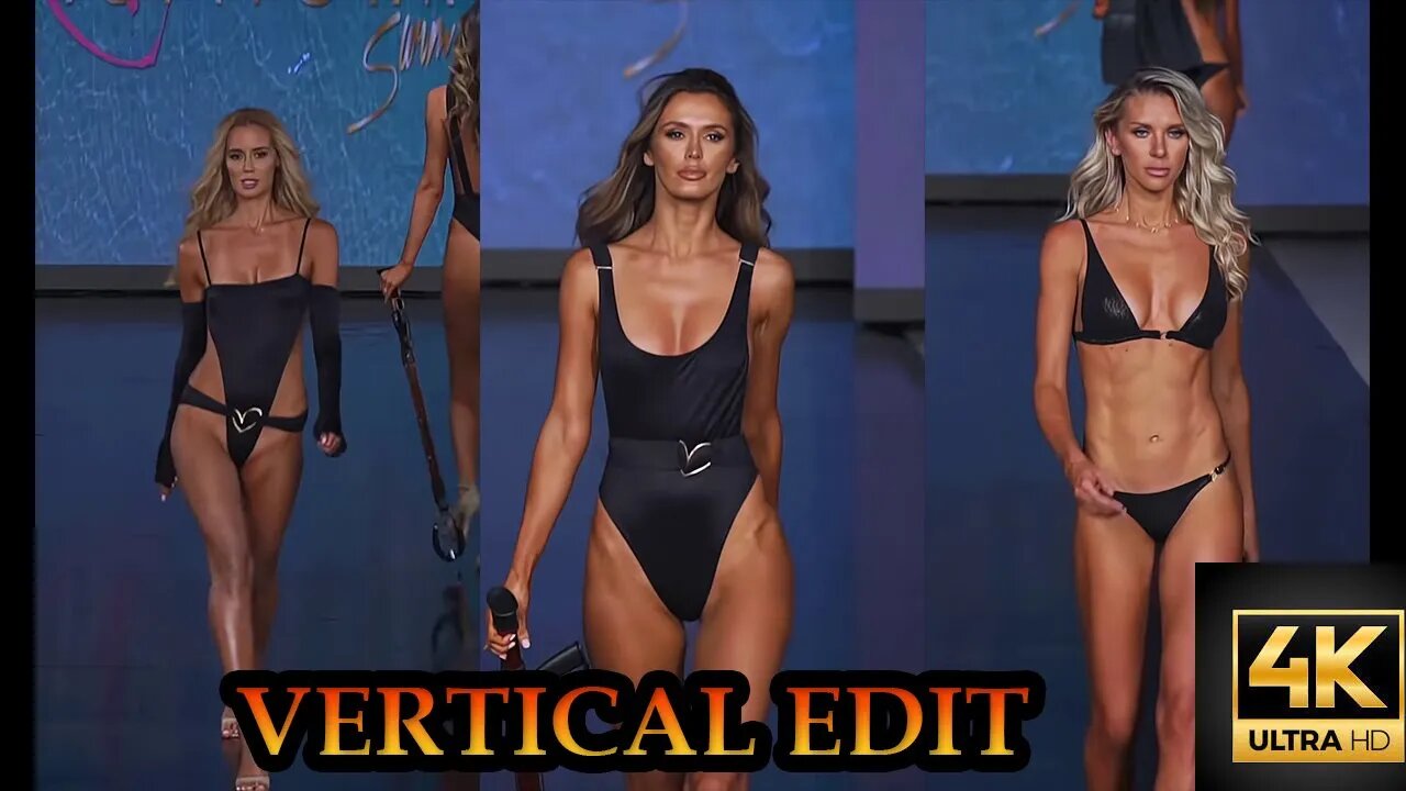 *Remastered* in Vertical 4k Liliana Montoya Swimwear Fashion Show Part 1 | 2022 Upload