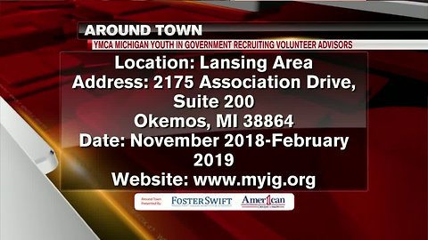 Around Town - 10-18-18 - Michigan Youth and Government Recruiting Volunteer Advisors