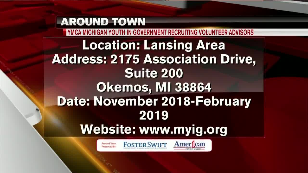 Around Town - 10-18-18 - Michigan Youth and Government Recruiting Volunteer Advisors