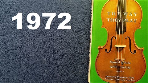 BOOK COVER REVIEW: THE WAY THEY PLAY, BOOK 1, Samuel & Sada APPLEBAUM, 1972 PAGANINIANA Publications