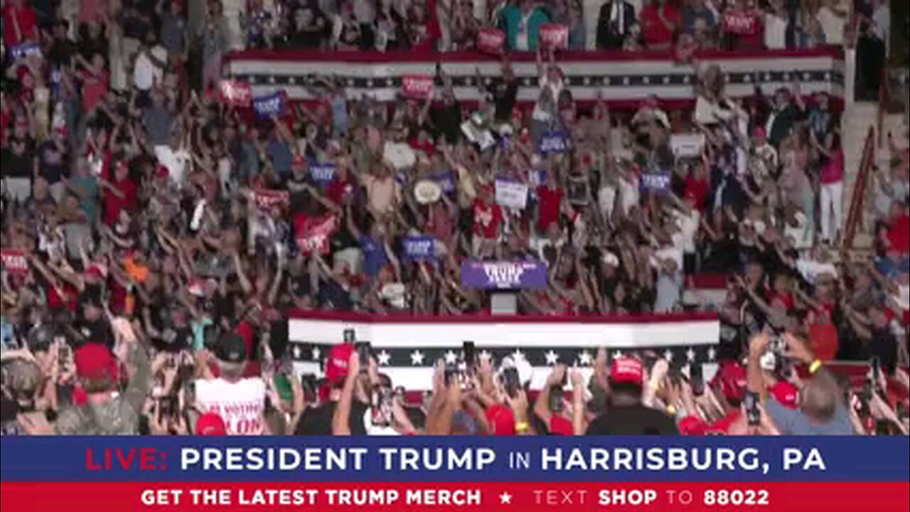 🔴🇺🇸 FULL SPEECH: President Donald J Trump in Harrisburg, Pennsylvania.