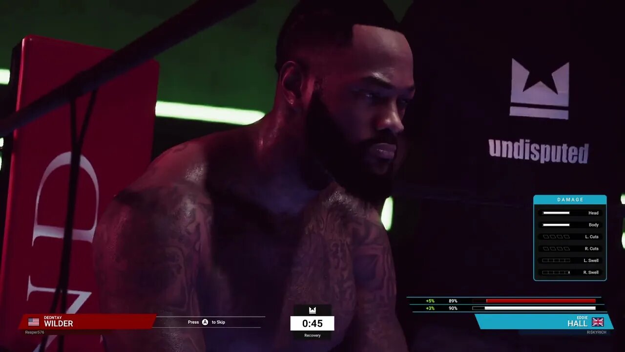 Undisputed Boxing Online Gameplay Deontay Wilder vs Eddie Hall - Risky Rich vs Reaper576