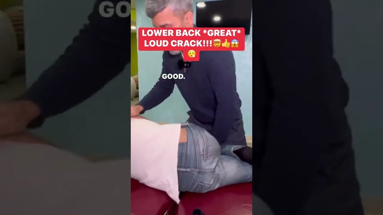 LOWER BACK *GREAT* LOUD CRACK!