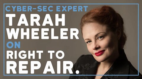 Thank you Tarah Wheeler for EXCELLENT Right to Repair testimony in Washington state!