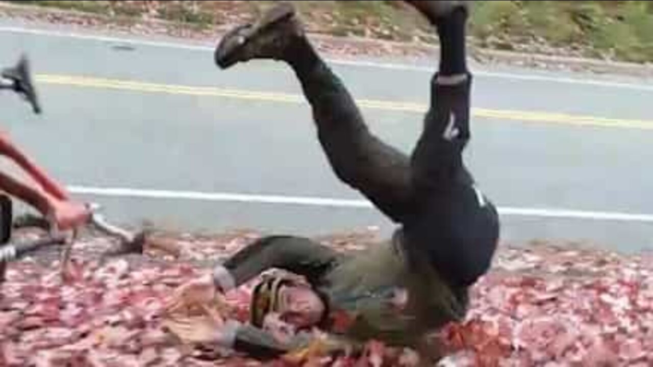 Epic bike fall...during fall