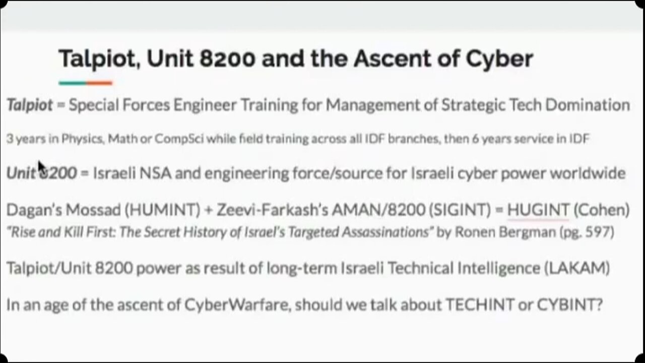 Talpiot & Unit 8200 The Global Cyber Agenda for Kill Switch Domination