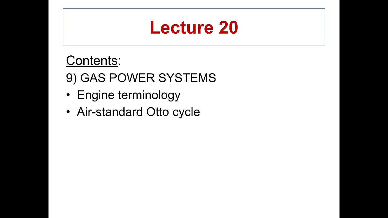 Lecture 20 - ME 3293 Thermodynamics I (Spring 2021)