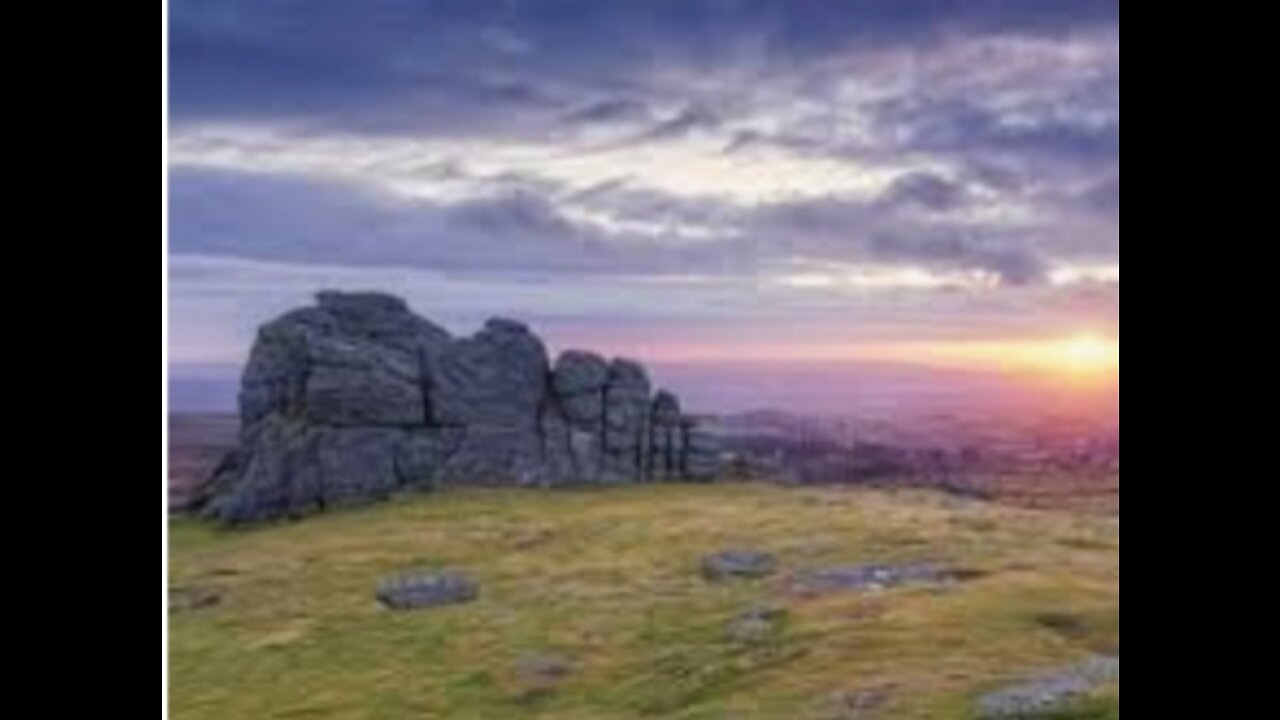 Light test before filming. Hound Tor