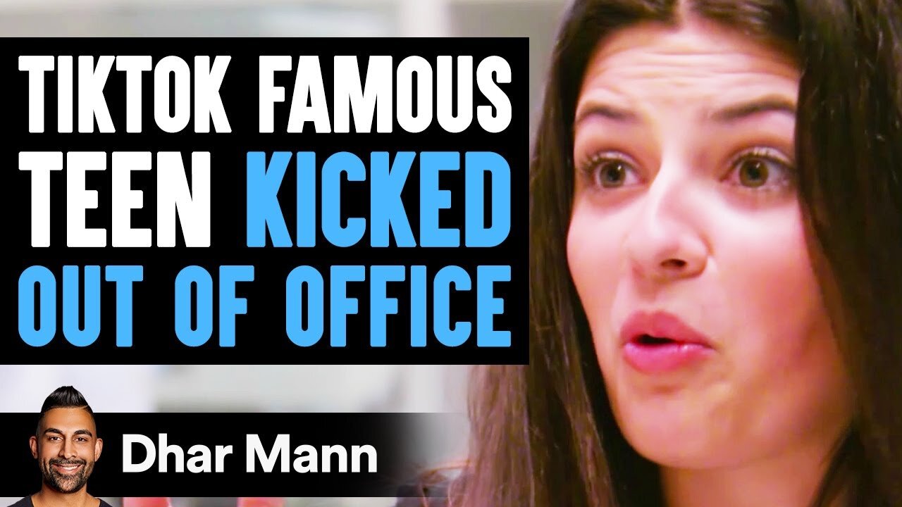 TikTok FAMOUS TEEN Kicked Out Of Office, Instantly Regrets It | Dhar Mann