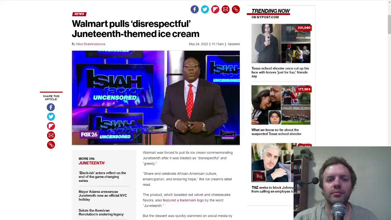 Walmart pulls ‘disrespectful’ Juneteenth-themed ice cream