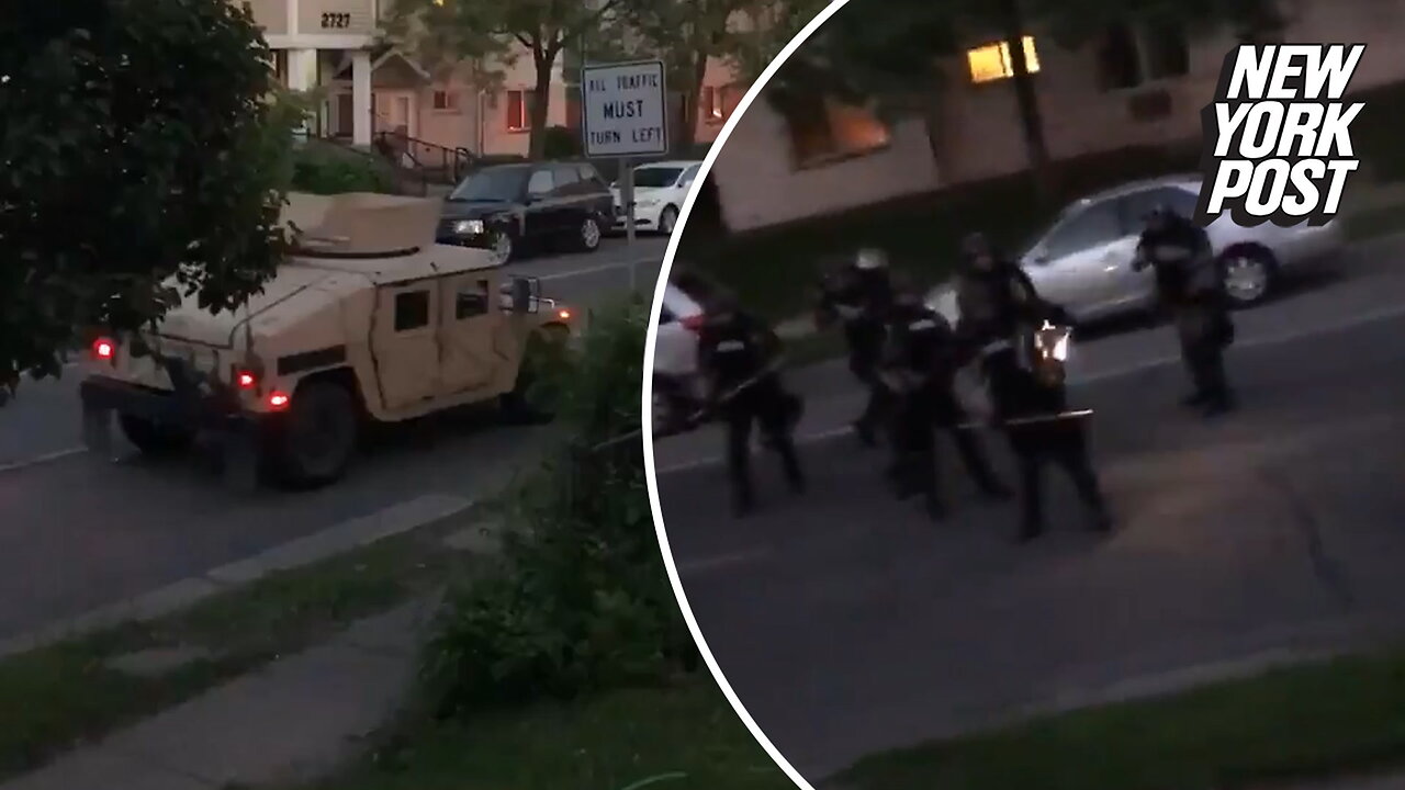 Shocking video shows cops enforcing Tim Walz's curfew shooting residents with paintballs while they stood in their own doorways