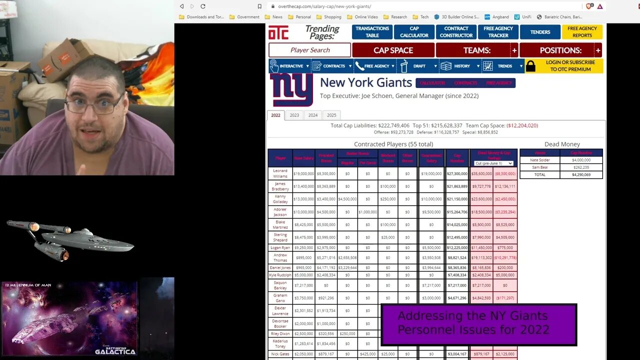 Addressing NY Giants Personnel Issues for 2022, Ep 0026
