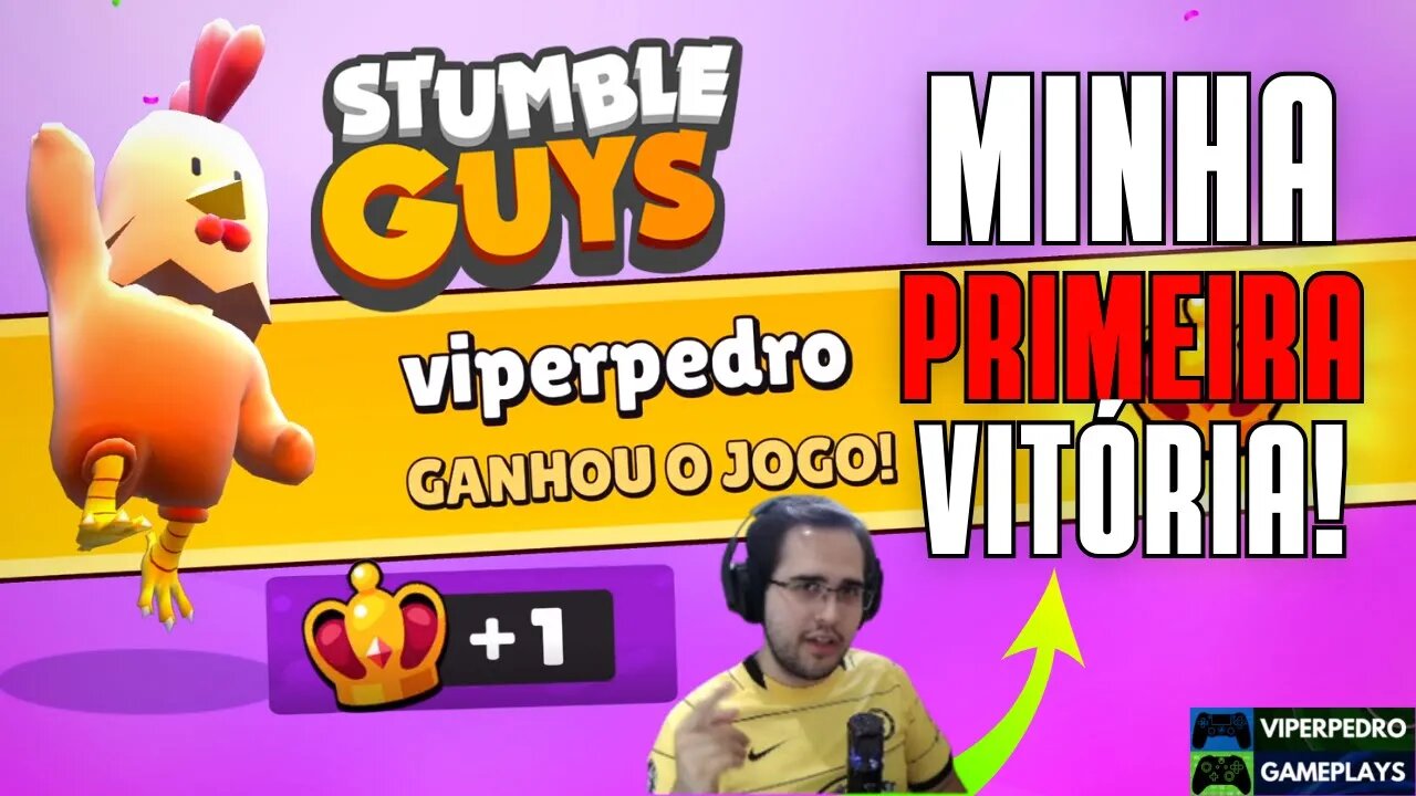 MINHA PRIMEIRA VITÓRIA NO STUMBLE GUYS [TEREMOS LIVE COM INSCRITOS]