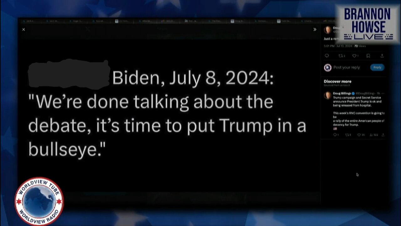 Distinguished Panel of Experts Moments After Attempted Assassination of President Donald Trump