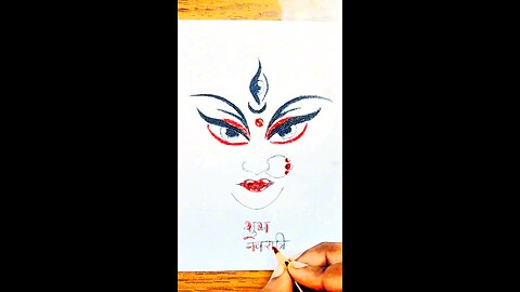 ma durga drawing art Indian God