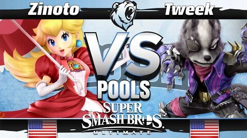 Zinoto (Diddy Kong/Peach) vs. TSM | Tweek (Wolf) - Phase 2 Pools - Frostbite 2019