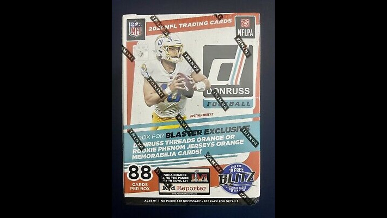 Donruss 2021 football blaster box opening