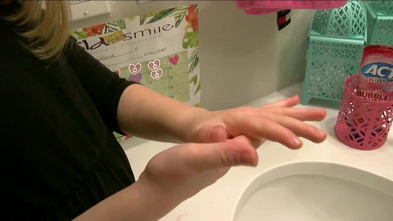 Teaching kids about hand washing