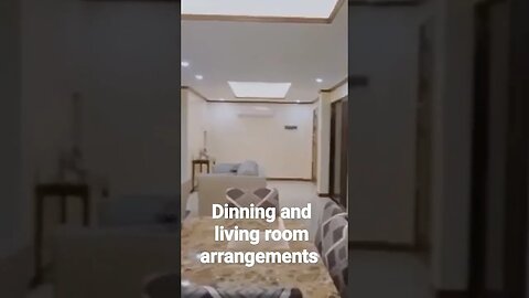 DINNING AND LIVING ROOM ARRANGEMENT