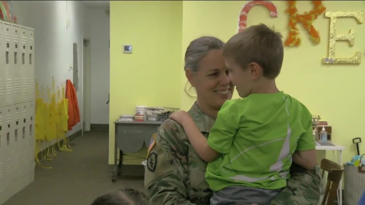 Greendale family reunites after moms 10-month army deployment