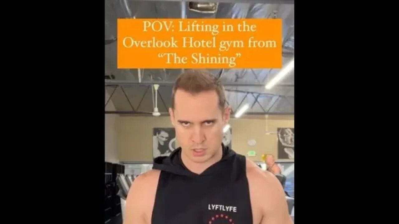 POV: Lifting in the Overlook Hotel gym from “The Shining”