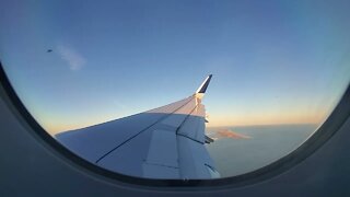 OVER THE ATLANTIC OCEAN APPROACH TO JFK