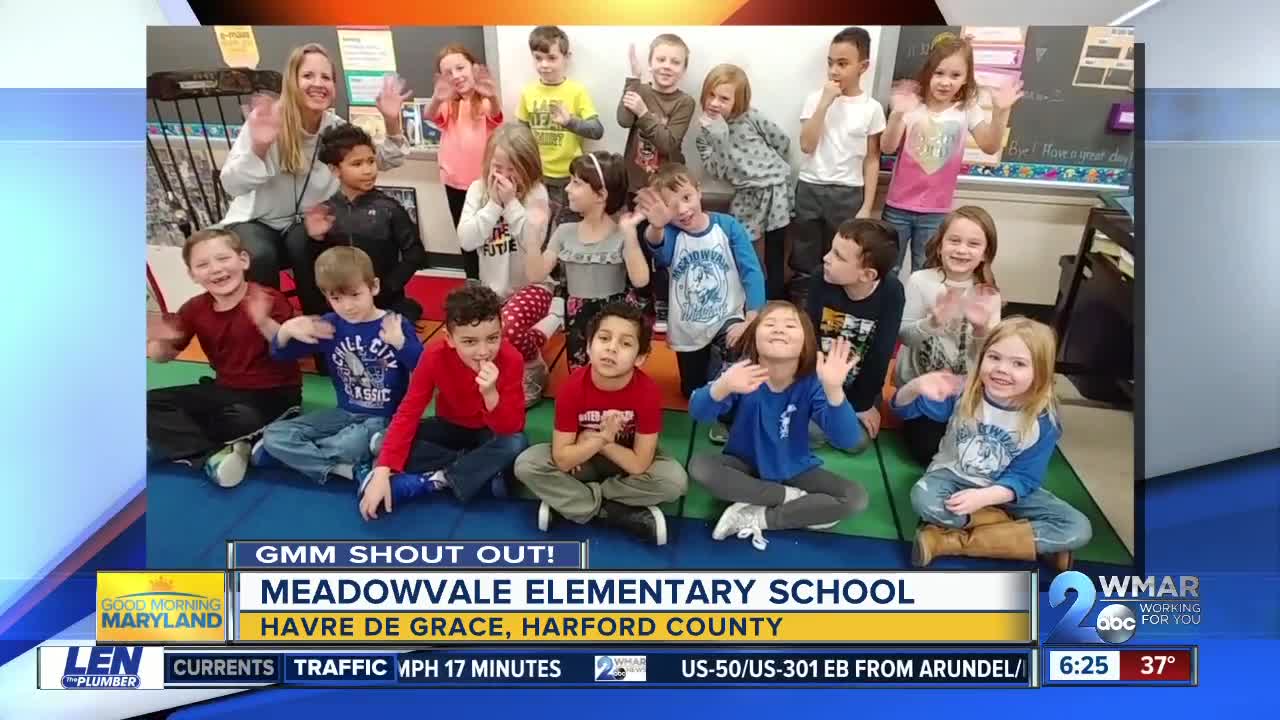 Good morning from Meadowvale Elementary School!
