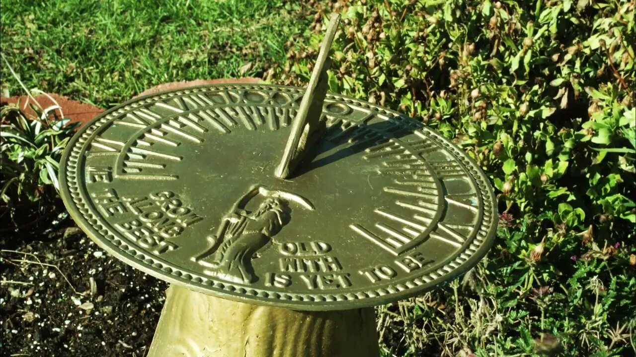 Beachfront B roll Sundial Timelapse Royalty Free Footage