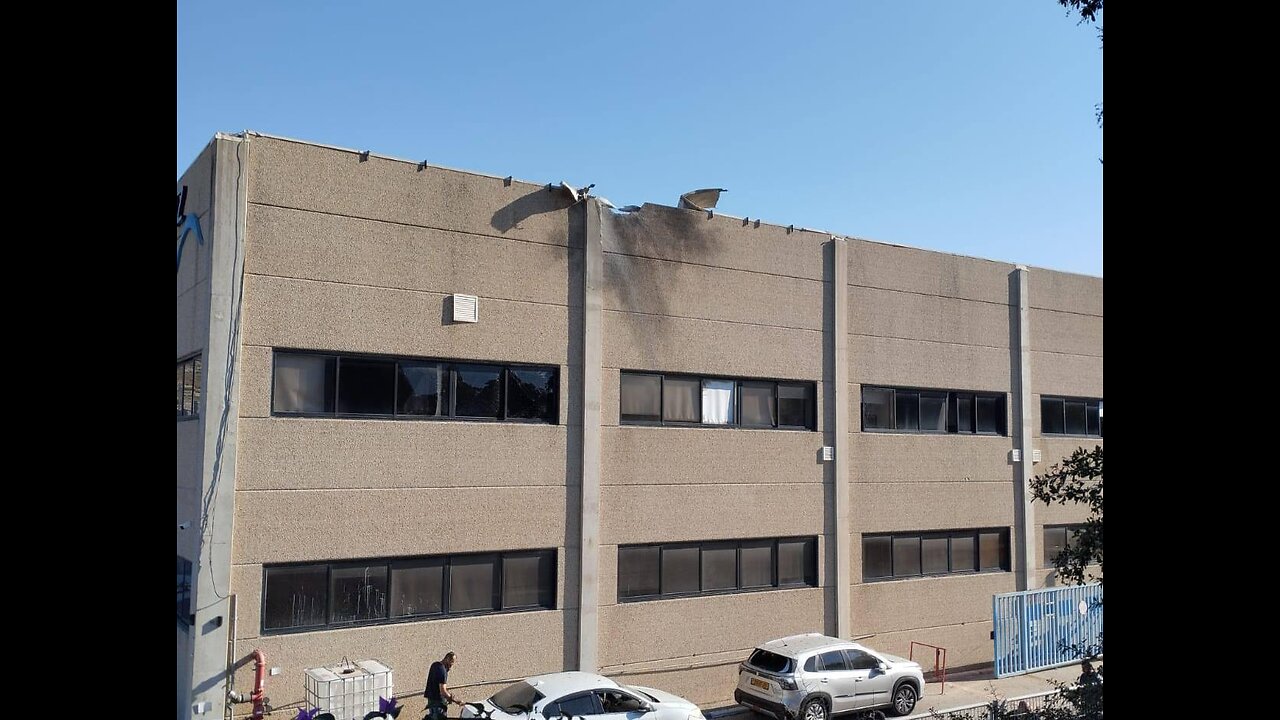 A Hezbollah drone hit a factory in Acre in northern Israel, wounding two people.