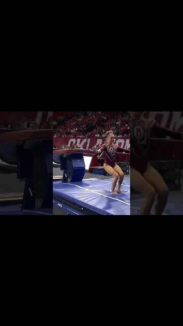 Katherine LeVasseur (OU) Perfect 10 on vault - West Virginia at Oklahoma 2/24/23 #shorts