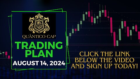 QuanticoCap TradingPlan - 14 August 2024 | Make Money Online Day Trading Nasdaq