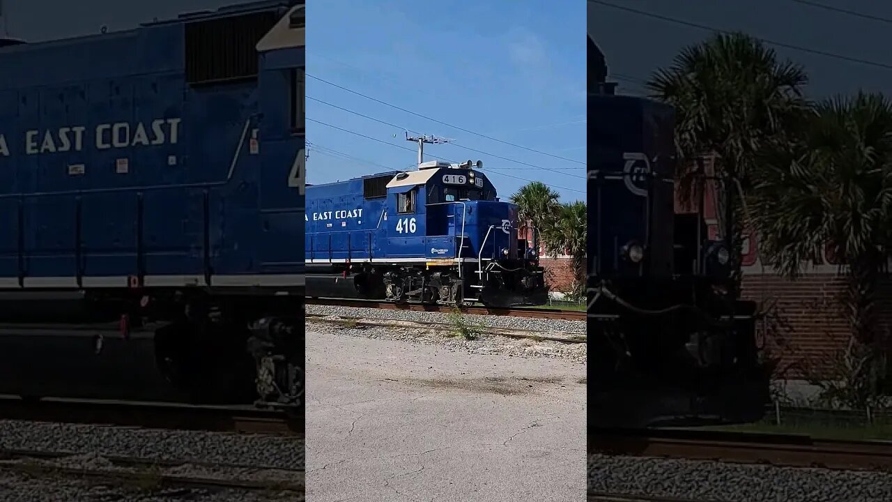 Florida East Coast Railway FEC-105 at South Daytona June 18 2023 #railfanrob #fec105