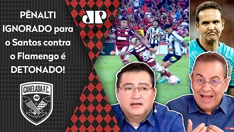 "NÃO DÁ! É MUITO GRAVE e ABSURDO! O VAR desse Flamengo x Santos foi..." PÊNALTI IGNORADO é DETONADO!