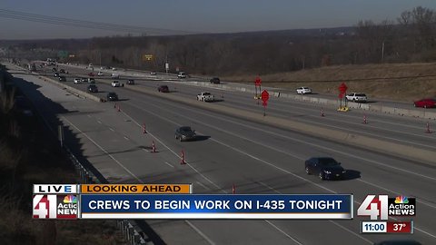 Replacement of 53-year-old bridge bearings to close part of I-435 in Missouri