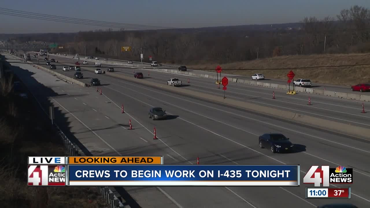 Replacement of 53-year-old bridge bearings to close part of I-435 in Missouri